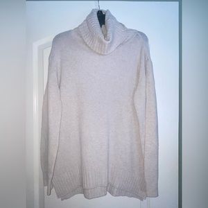 Beige turtleneck sweater